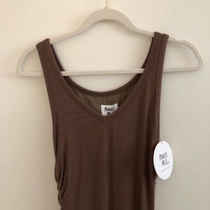 NWOT Princess Polly dress adjustable length brown size US 6 mini dress